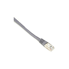 Black Box Cat6 250-mhz Molded Slimline Stranded Ethernet Patch Cable - Shielded (s/ftp), Cm Pvc (rj45 M/m), Gray, 15-ft. (4.6-m) (EVNSL0272GY-0015)
