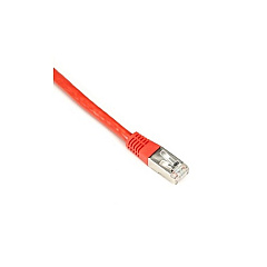 Black Box Cat6 250-mhz Molded Slimline Stranded Ethernet Patch Cable - Shielded (s/ftp), Cm Pvc (rj45 M/m), Red, 1-ft. (0.3-m) (EVNSL0272RD-0001)