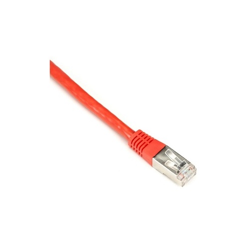 Black Box Cat6 250-mhz Molded Slimline Stranded Ethernet Patch Cable - Shielded (s/ftp), Cm Pvc (rj45 M/m), Red, 7-ft. (2.1-m) (EVNSL0272RD-0007)
