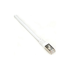Black Box Cat6 250-mhz Molded Slimline Stranded Ethernet Patch Cable - Shielded (s/ftp), Cm Pvc (rj45 M/m), White, 2-ft. (0.6-m) (EVNSL0272WH-0002)