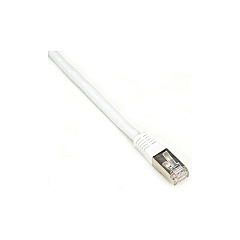 Black Box Cat6 250-mhz Molded Slimline Stranded Ethernet Patch Cable - Shielded (s/ftp), Cm Pvc (rj45 M/m), White, 3-ft. (0.9-m) (EVNSL0272WH-0003)