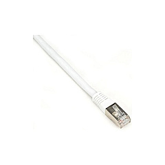 Black Box Cat6 250-mhz Molded Slimline Stranded Ethernet Patch Cable - Shielded (s/ftp), Cm Pvc (rj45 M/m), White, 5-ft. (1.5-m) (EVNSL0272WH0005)