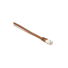 Black Box Cat6 400-mhz Molded Boot Solid Ethernet Patch Cable-shielded(f/utp),cmp Plenum(rj45 M/m), Brown, 20-ft.(6.0-m),gsa,taa (EVNSL0273BR-0020)