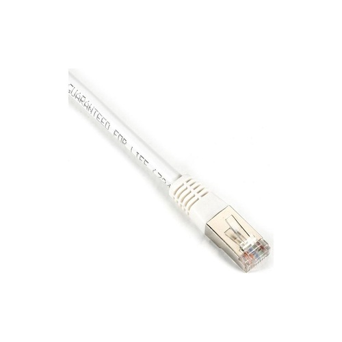 Black Box Cat5e 100-mhz Molded Snagless Solid Ethernet Patch Cable-shielded(f/utp), Cm Pvc (rj45 M/m), White, 20-ft.(6.0-m), Gsa (EVNSL0505MS-0020)