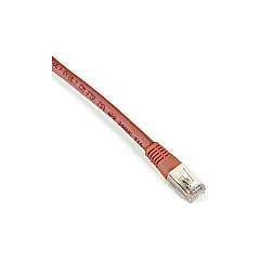 Black Box Cat5e 100-mhz Molded Snagless Solid Ethernet Patch Cable-shielded(f/utp), Cm Pvc (rj45 M/m), Brown, 25-ft.(7.6-m), Gsa (EVNSL0509MS-0025)
