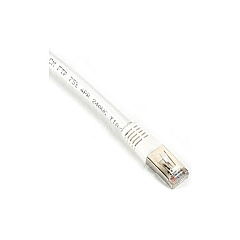 Black Box Cat6 400-mhz Molded Boot Solid Ethernet Patch Cable - Shielded (f/utp), Cm Pvc (rj45 M/m), White, 25-ft. (7.6-m), Gsa (EVNSL0605MS-0025)