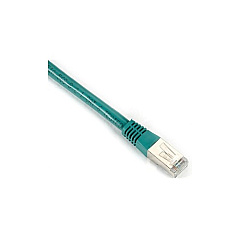 Black Box Cat6 400-mhz Molded Boot Solid Ethernet Patch Cable - Shielded (f/utp), Cm Pvc (rj45 M/m), Green, 15-ft. (4.6-m), Gsa (EVNSL0607MS-0015)
