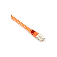 Black Box Cat6 400-mhz Molded Boot Solid Ethernet Patch Cable - Shielded (f/utp), Cm Pvc (rj45 M/m), Orange, 25-ft. (7.6-m), Gsa (EVNSL0610MS-0025)