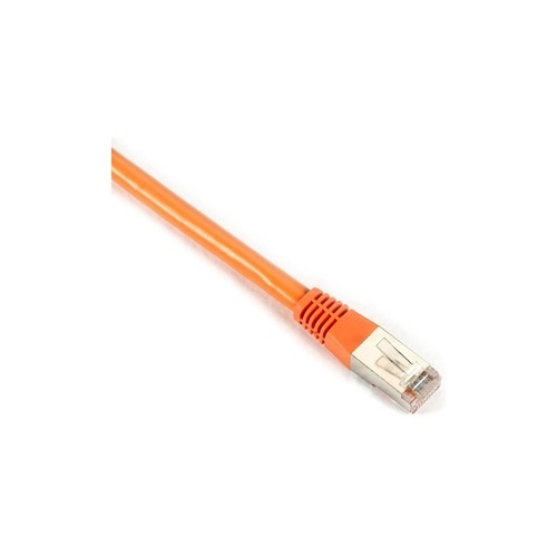 Black Box Cat6 400-mhz Molded Boot Solid Ethernet Patch Cable - Shielded (f/utp), Cm Pvc (rj45 M/m), Orange, 25-ft. (7.6-m), Gsa (EVNSL0610MS-0025)