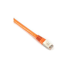 Black Box Cat6 400-mhz Molded Boot Solid Ethernet Patch Cable - Shielded (f/utp), Cm Pvc (rj45 M/m), Orange, 30-ft. (9.1-m), Gsa (EVNSL0610MS-0030)