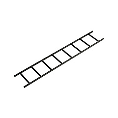 Black Box Ladder Rack - 12"w X 6'l, Powder Coat, Black, 1-pack, Taa (RM650) Black Box Ladder Rack - 12"w X 6'l, Powder Coat, Black, 1-pack, Taa (RM650)