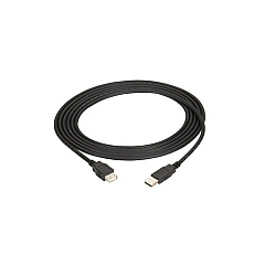 Black Box Usb 2.0 Extension Cable - Type A Male To Type A Female, Black, 10-ft. (3.0-m) (USB05E-0010)