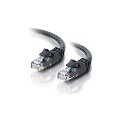 C2G 25ft Black Snagless Cat6 Cable (10297)