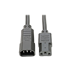Tripp Lite 12in Power Cord 15a 14awg C14 To C13 (P00512N)