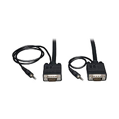 Tripp Lite 6ft Vga Coax Monitor Cable 3.5mm M/m (P504006)