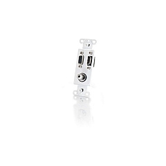 C2G Hdmi Vga + 3.5mm Audio Wall Plate-white (41031) C2G Hdmi Vga + 3.5mm Audio Wall Plate-white (41031)