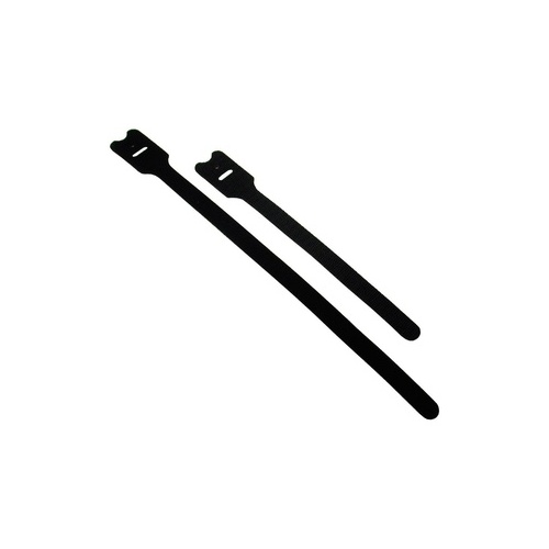C2G 8 In Hook&loop Ties Black 10 Pack (29850)