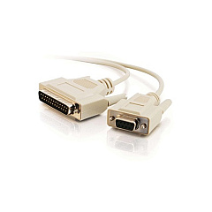 C2G 6 Ft Db25m/db9f Null Modem Cable Beige (03019) C2G 6 Ft Db25m/db9f Null Modem Cable Beige (03019)