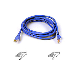 Belkin 30ft Cat6 Snagless Patch Cable Blue (A3L980-30-BLU-S)