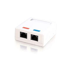 C2G 2-port Cat5e Surface Mount Box White (03837) C2G 2-port Cat5e Surface Mount Box White (03837)