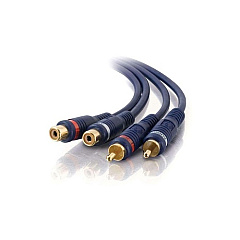 C2G 25ft Velocity Rca M/f Stereo Ext Cable (13042)
