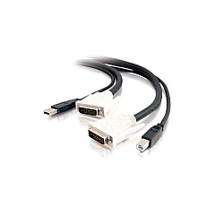 C2G 6ft 2-in-1 Dvi M/m Usb A/b Kvm Cable Blk (14177) C2G 6ft 2-in-1 Dvi M/m Usb A/b Kvm Cable Blk (14177)