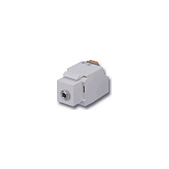 C2G 3.5mm Keystone Adapter 3-conductor White (37036) C2G 3.5mm Keystone Adapter 3-conductor White (37036)