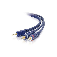C2G 25ft Velocity 3.5mm To (2) Rca Audio Cbl (40616) C2G 25ft Velocity 3.5mm To (2) Rca Audio Cbl (40616)