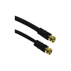 C2G 6ft F-type Rg6 Coaxial Video Cable Black (29132) C2G 6ft F-type Rg6 Coaxial Video Cable Black (29132)