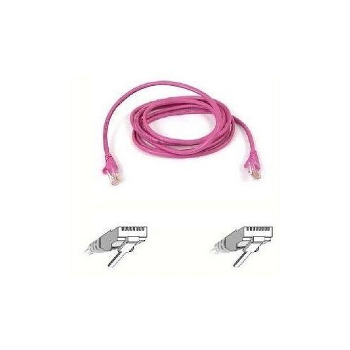 Belkin Cable,cat5e,utp,rj45m/m,2 ,pnk,patch (A3L791-02-PNK)