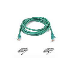 Belkin 1ft Cat6 Snagless Patch Cable Green (A3L980-01-GRN-S)