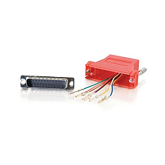 C2G Rj45 / Db25m Mod Adptr Red (02939) C2G Rj45 / Db25m Mod Adptr Red (02939)