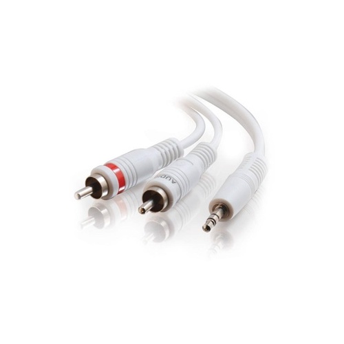 C2G 3.5mm (m) To 2x Rca (m) 6ft Ipod Wht (40370)