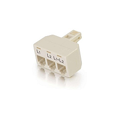 C2G 2 Line Telephone Splitter L1 + L2 (41062)