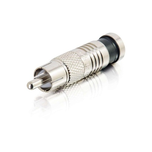 C2G Compression Rca Connectors Rg6 - 10pk (41119)