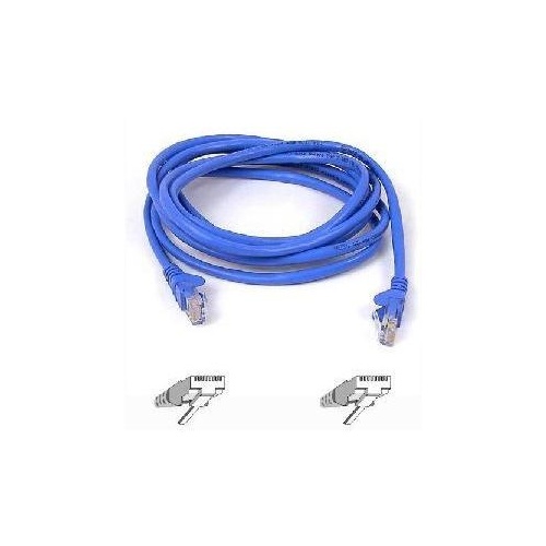 Belkin Patch Cable Rj-45 M/m 1.6ft Cat5e Blue (A3L791-18IN-BLU)
