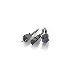 C2G 1.5ft 1-to-2 Power Cord Splitter (29810) C2G 1.5ft 1-to-2 Power Cord Splitter (29810)
