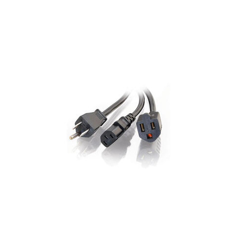 C2G 6ft 1-to-2 Power Cord Splitter (29812)