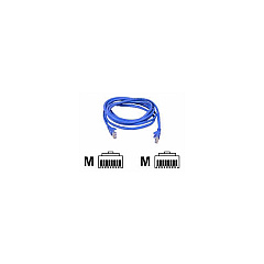Belkin Patch Cable Rj-45 M/m 18ft Utp Cat6 Blue (A3L980-18-BLU-S)