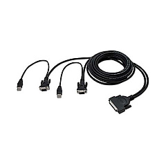 Belkin Omniview Dual-port Kvm Cable 6 Ft Usb (F1D9401-06) Belkin Omniview Dual-port Kvm Cable 6 Ft Usb (F1D9401-06)