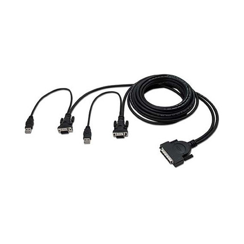 Belkin Omniview Dual-port Kvm Cable 6 Ft Usb (F1D9401-06)