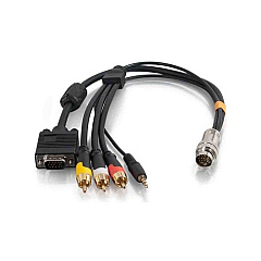 C2G Rr Hd15+3.5+3rca Flying Lead 3ft (60019) C2G Rr Hd15+3.5+3rca Flying Lead 3ft (60019)