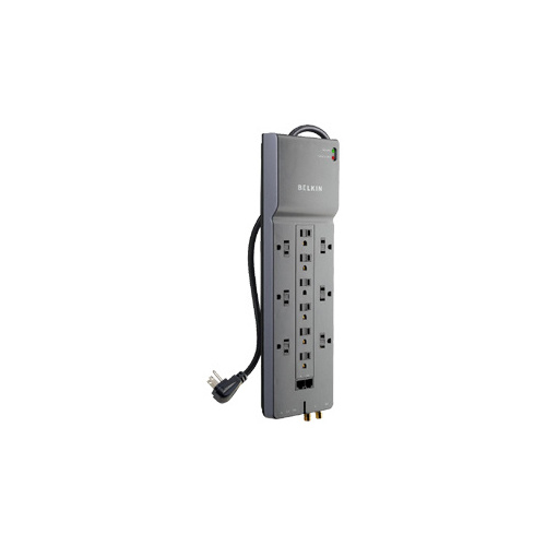 Belkin 12-outlet Power Cord Surge Protector W/ (BE112234-08)