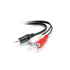 C2G 6ft. 3.5mm Stereo Male To Rca Male Y Cbl (40423) C2G 6ft. 3.5mm Stereo Male To Rca Male Y Cbl (40423)