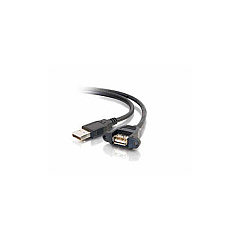 C2G 1.5ft Usb 2.0 Am To Af Panel Mount Cable (28062) C2G 1.5ft Usb 2.0 Am To Af Panel Mount Cable (28062)