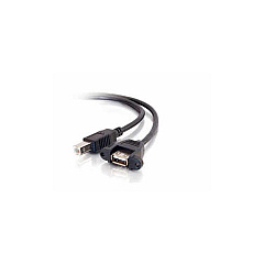 C2G 3ft. Usb 2.0 Af To Bm Panel Mount Cable (28069)