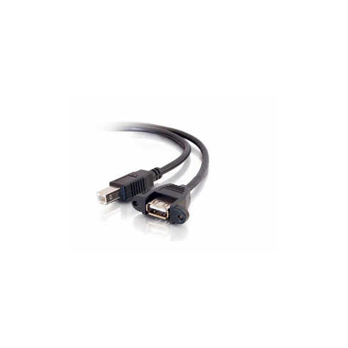 C2G 3ft. Usb 2.0 Af To Bm Panel Mount Cable (28069)