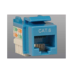 Tripp Lite Cat6/cat5e 110 Style Keystone Jack Blue (N238-001-BL)