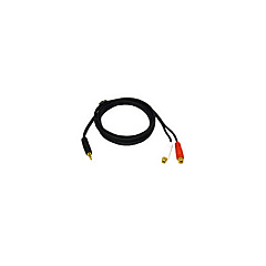 C2G 6ft 3.5mm Stereo Male To Rca Female Y (40425) C2G 6ft 3.5mm Stereo Male To Rca Female Y (40425)
