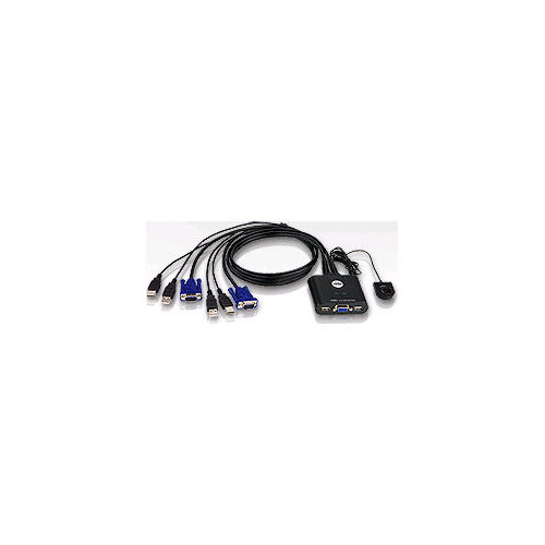 Aten 2-port Usb Kvm With 2 Bonded Cables (CS22U)